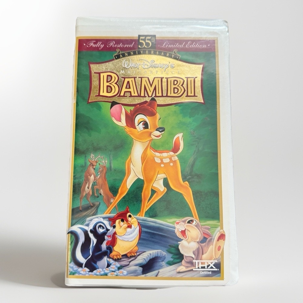 Bambi 55th Anniversary Walt Disney's Masterpiece Collection VHS THX FEB 1997